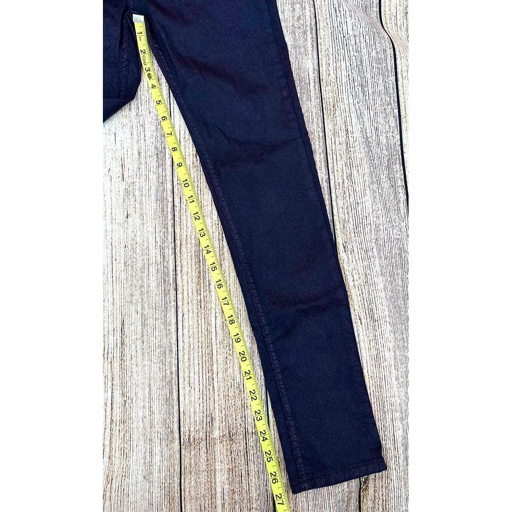 Free People Glitter Jeans Size 27 Sparkle Purple Denim Skinny Mid Rise Pants - Picture 5 of 9